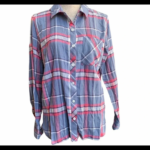 Woolrich Flannel Button Front Plaid Shirt - Picture 1 of 11